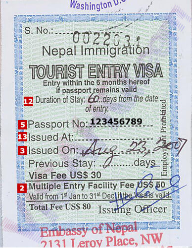 visit visa fee to uk from nepal